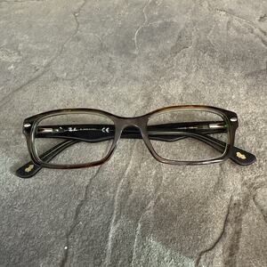 Ray-Ban RB5206 2445 Eyeglasses Frames Green Brown Tortoise Rectangle 52-18-140